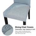 thumbnail image 6 of OKKEEY Universal Fit Stretchable Chair Covers, Set of 4, Premium Spandex, for Dining, Office, and Conference Room Chairs, Smoky Gray, 6 of 10