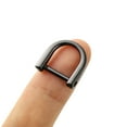 thumbnail image 2 of 6PCS D-Rings with Closing Screw Shackle Key Holder Horseshoe U Shape Dee Ring DIY Leather Craft Purse Replacement (Black), 2 of 5