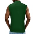thumbnail image 7 of LIBRCLO Sleeveless Polo Shirts for Men, Classic Solid Color Tank Tops Work Casual Golf Summer Tank Tops Green 3XL, 7 of 7