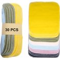 thumbnail image 1 of Simnice Serviettes en Papier Réutilisables Lavables – Lot de 30 Serviettes en Papier Sans Papier Écologiques Réutilisables, 100 % Coton, Serviettes de Cuisine 10”X10” Couleur Unie, 1 of 8