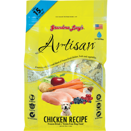 UPC: 0884308730018 | Grandma Lucy s Artisan Grain-Free Chicken Freeze-Dried Dog Food 3-lb Bag