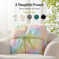 thumbnail image 5 of Anjee Faux Fur Weighted Blanket Queen Size 20 lbs 60x80 inches, Warm Sherpa Weighted Blankets for Adults, Thick Heavy Blanket with Soft Plush Fleece & Cozy Sherpa Great for Relax, Rest, Rainbow, 5 of 10