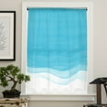 thumbnail image 2 of Blue Gradient Watercolor Chiffon Sheer Curtains For Living Room Bedroom Kitchen ration Window Voiles Organza Tulle Curtain, 2 of 7