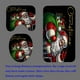 thumbnail image 4 of Juego de 4 cortinas de ducha con diseño de camión a cuadros rojos de búfalo, estampado de leopardo, árbol de Navidad, vacaciones de invierno, decoración de baño de granja, cortina de ducha de tela, 4 of 7