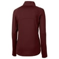 thumbnail image 3 of Women's Cutter & Buck  Burgundy Washington Commanders Helmet Logo Adapt Eco Knit Stretch Recycled Half-Zip Pullover Top, 3 of 3