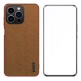 thumbnail image 1 of Funda Para iPhone 16 Pro Max Plus Cuero Grano Arbol+mica, 1 of 8