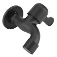 thumbnail image 1 of Grifo para Lavadora, 304 Grifo de Agua de Acero inoxidable Grifo de Agua Fría Negro Grifo de Pared Sin Fugas Grifo de Agua Para Lavandería Fregadero de Cocina, 1 of 7