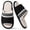 Black, variant on BERANMEY Open Toe Slippers for Womens Mens Cozy Women's Slippers Non-Slip Indoor Fuzzy Slip on Embroidered House Slippers for Bedroom & Living Room