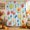 Powder Blue, Soft Peach, Strawberry Red, Sage, variant on Colorful Fruits Shower Curtain, Waterproof Shower Curtains for Bathroom, Elegant Pastoral Farmhouse Art Washable Fabric Bathtub Curtain Set Bath Decor with 12 Hooks 72"x78"
