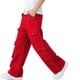 thumbnail image 5 of Pantalones vaqueros largos para niño/niña, vaqueros de color liso, pantalones largos, pantalones holgados de cintura alta para niños, pantalones de trabajo rectos, pantalones de pierna ancha, pantalon, 5 of 5