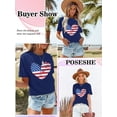 thumbnail image 6 of Anbech Be Kind T-Shirt for Women Graphic Rainbow Printed Short Sleeve Tee Tops with Crew Neck, 6 of 6