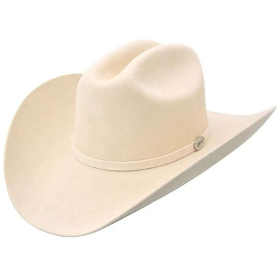 Beige 100x Wool Felt Cowboy Hat 4" Brim 4 1/2" Crown Genuinely Handmade