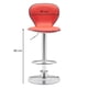 thumbnail image 2 of Banco Alto de Barra EKE Life Home Giratorio Rojo 8163, 2 of 5