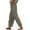 Beige, variant on Womens Cotton Linen Pants Summer Elastic Waist Drawstring Split Hem Straight Leg Loungewear Pants with Pockets