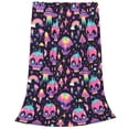 thumbnail image 2 of Sikiie cartoon Skull rainbow space Ultra-Soft Micro flannel Blanket Luxury All Seasons Warm Blanket for Bedding Sofa and Travel (4 sizes)-50"x40", 2 of 7