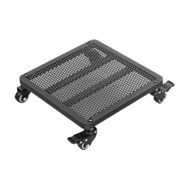 Bandeja para macetas móvil, base para macetas, resistente, estable, práctica con Negro
