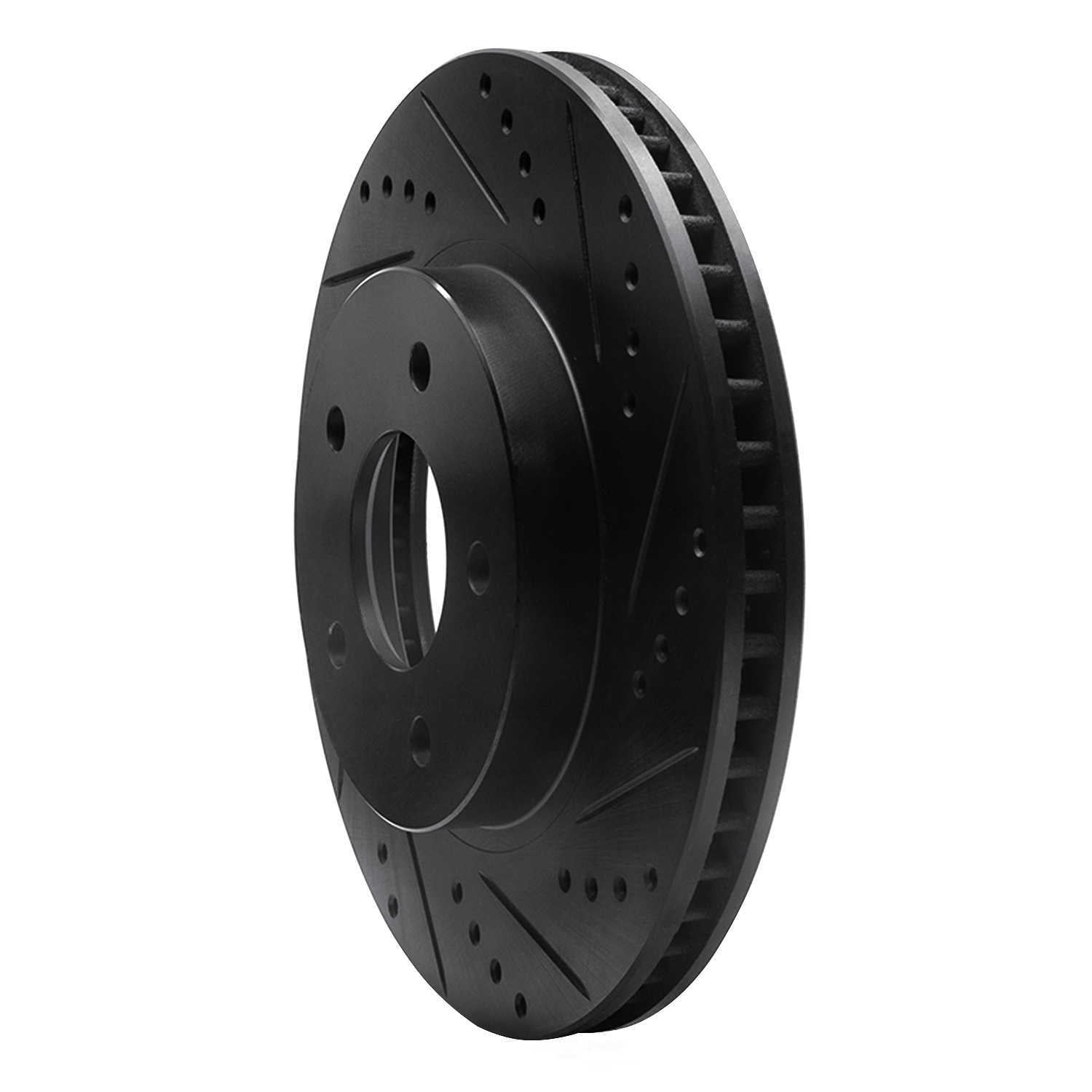 Dynamic Friction Company 633-47063R DFC Brake Rotor - Drilled And Slotted - Black