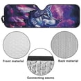thumbnail image 6 of Yuyamidu Galaxy Wolf Windshield Sunshade USA Flag Sun Shade Heat Shield Sun Visor Mat Compatible with Jeep Wrangler Rubicon Sahara TJ JK JKU 2 Door & 4 Door, 6 of 7