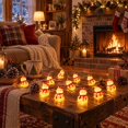 thumbnail image 6 of QISIWOLE Christmas Red Snowman LED String Lights, 10.5ft Plastic Cord with Santa Face Bulbs and USB Plug, Warm Ambiance Glow for Tree Mantel Window Party, 10.5ft, 6 of 8