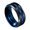 Blue, variant on 8MM Fashion Unisex Dual Color Thin Line-Inside Brushed Band Finger Ring Jewelry