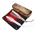 thumbnail image 3 of Hair Tools Storage with Heat Resistant Mat- Giraffe Skin Pattern Printed Curling Iron Travel Bag/Flat Iron Case for Women, 3 of 8