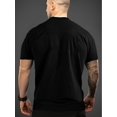 thumbnail image 2 of Stylish Nah Print Crew Neck Tee - Soft, Breathable, Short Sleeve, Casual Wear for Outdoor Activities - Men's Comfortable Clothing for Everyday Adventures, 2 of 6