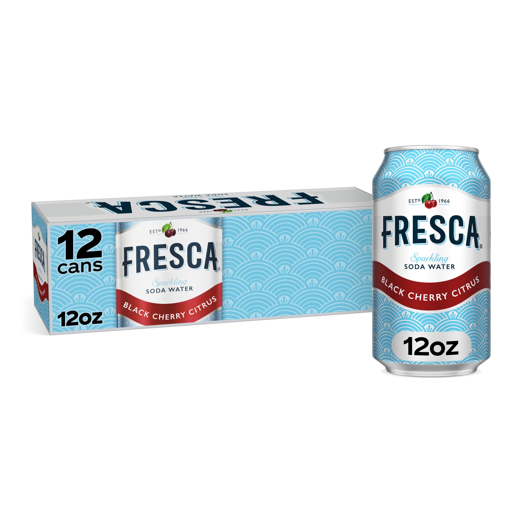 (2 pack) Fresca Black Cherry Soda Pop Fridge Pack Cans, 12 fl oz, 12 Pack