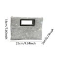 thumbnail image 4 of Bolso Noche para Mujer Con Hombro Cadena Y Mano Diamantes Imitación (plateado), 4 of 6