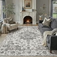 thumbnail image 6 of WIPONKEN 9x12 Area Rugs for Living Room Bedroom Dining Room Office Farmhouse, Machine Washable Non Slip Vintage Persia Rug Black, 6 of 8