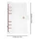 thumbnail image 4 of 1 UNID práctico Transparente Cubierta de PVC Cuaderno Libro de recuerdos de hoja suelta de hoja suelta, 4 of 5