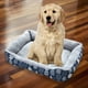 thumbnail image 5 of Camas para perros Ropa de cama suave para mascotas Cama cálida para dormir en invierno Casa nido para mascotas pequeñas y medianas Azul M, 5 of 8