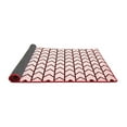 thumbnail image 2 of Ahgly Company Indoor Round Solid Red Modern Area Rugs, 5' Round, 2 of 4
