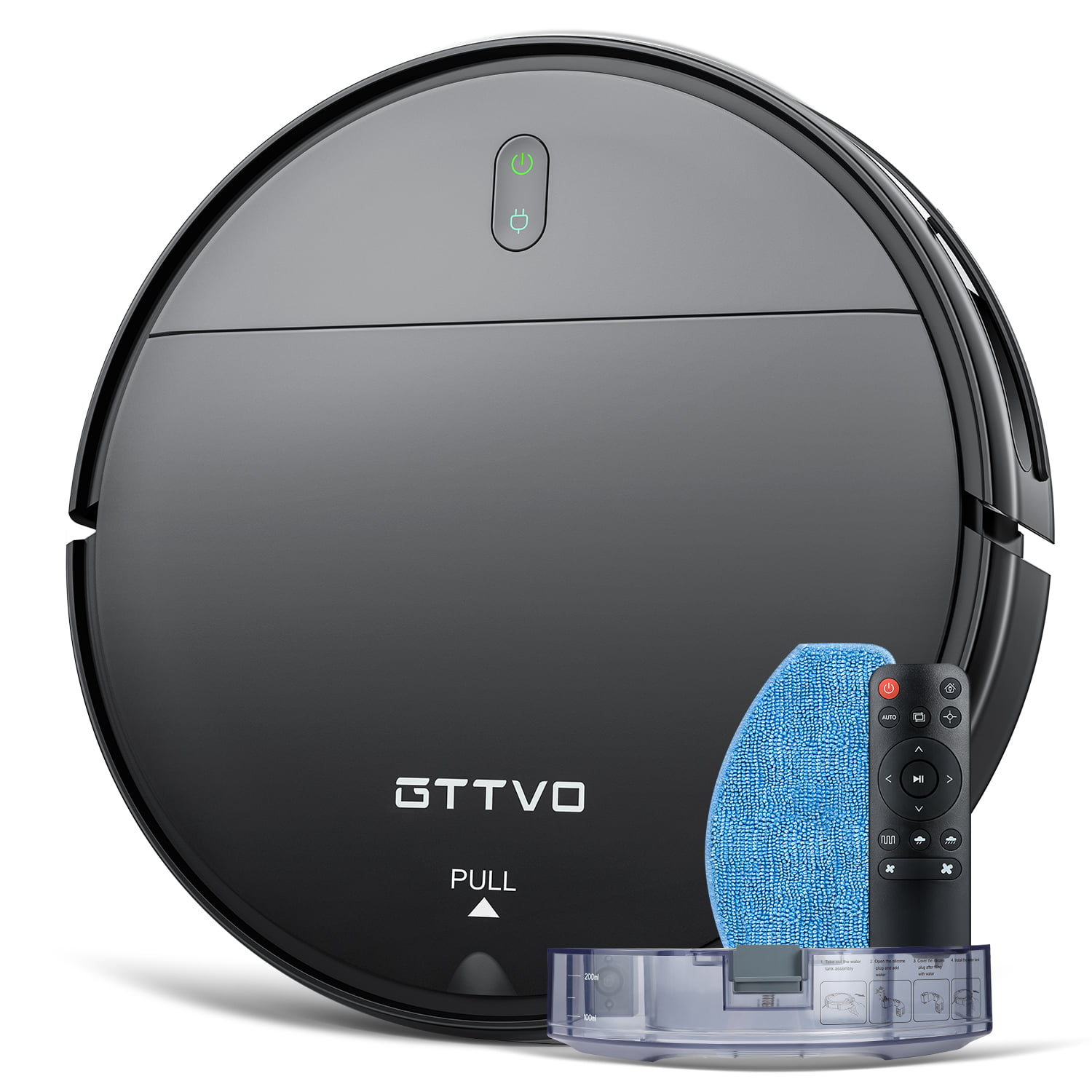 GTTVO Robot Vacuum Cleaner and Mop, BR150 2 in 1 Mopping Robotic Vacuum Combo