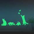 thumbnail image 2 of Pegatinas de iluminación nocturna luz - pegatina de luz de estrella gato estrella mariposas pared 4x gato, 2 of 9
