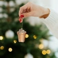 thumbnail image 4 of Champagne-Colored Christmas Tree Ornaments (For Different Genders), 4 of 5