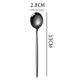 thumbnail image 3 of 5 Piece Stainless Steel Spoon Set in Various Colors for Tea Coffee Stirring, 3 of 11