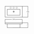 thumbnail image 3 of American Imaginations 19.9-in. W 3H8-in. Ceramic Top Set In White Color - Overflow Drain Incl. AI-30459, 3 of 8