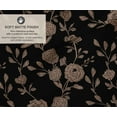thumbnail image 2 of Soimoi 100% Cotton Canvas Fabric - Floral Print, Black | 56" Wide | Sold by 2 Yard | Medium Weight Upholstery Fabric for Home Dcor, Bags & DIY Projects, 2 of 7