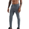 thumbnail image 4 of Cinturón a rayas para hombre Tapeta Cremallera Decoración Personalidad Pequeño bolsillo para el pie Pantalones casuales Pompotops oipoqjl23132, 4 of 6