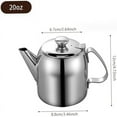 thumbnail image 2 of Tetera de Acero Inoxidable Metal A Prueba Derrames 20 Onzas con Boquilla Corta y Recta Jarra Agua FríA Café, 2 of 7