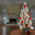 thumbnail image 3 of National Tree Company 3 ft. Snowy Bristle Pine Tabletop Tree with Battery Operated LED Lights, 3 of 3