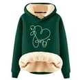 thumbnail image 1 of Prix Réduit! Aqestyerly Sweat à Capuche Mode pour Femmes Col Rond Imprimé Amusant pour la Saint-Valentin, 1 of 2