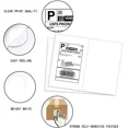 thumbnail image 5 of OPAL- 50 Shipping Labels 8.5X 5.5 Half Sheets Rounded Corner Self Adhesive 2 Per Sheet, 5 of 5