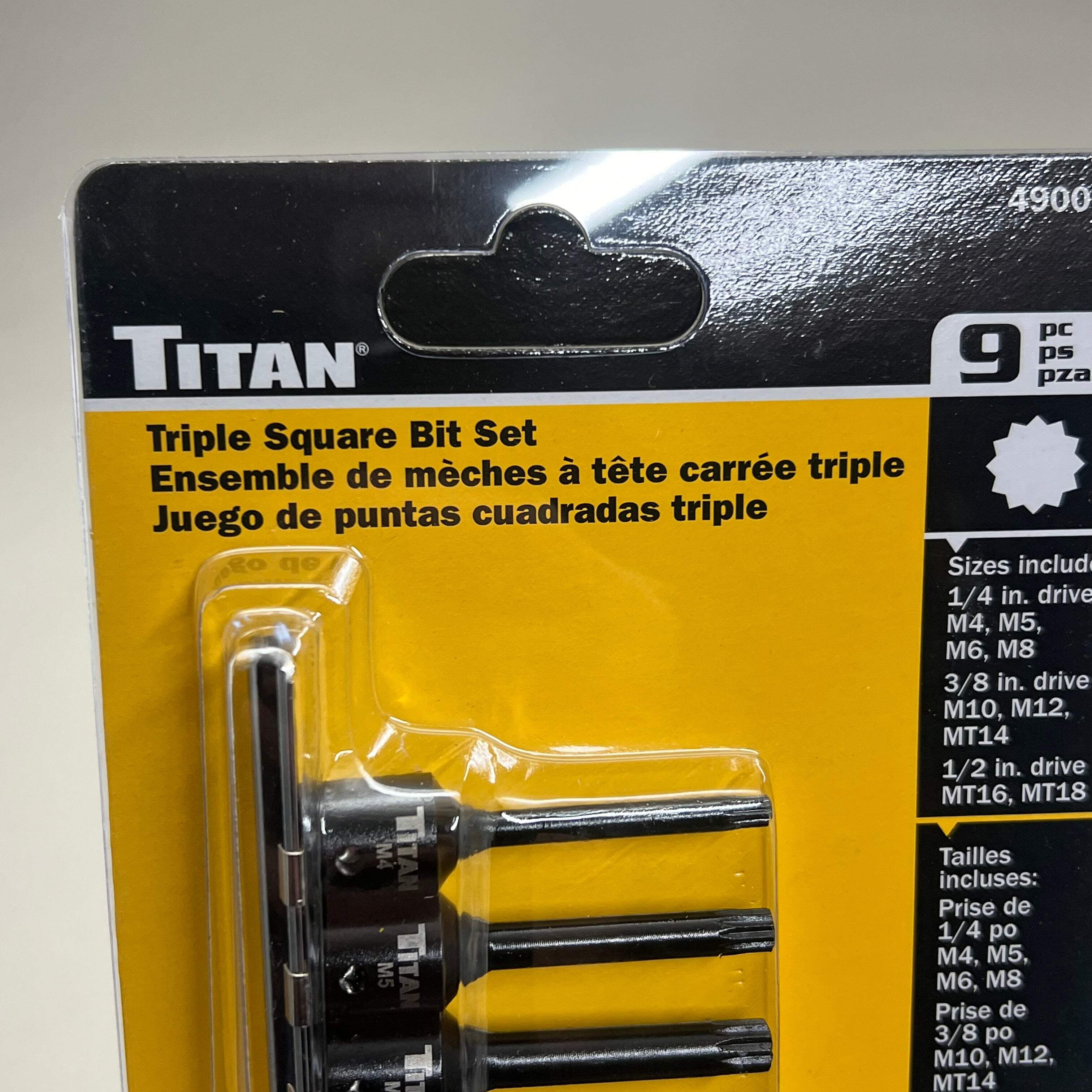 Titan XZN Triple Square Impact Bit Socket Set - 9 Piece