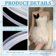 thumbnail image 4 of 10.9 Yard Plastic Boning Roll 4mm PP Corset Strips Round White Webbing Boning for Lingerie Bra Sewing Accessories Bridal Wedding Dress DIY Supplies DIY, 4 of 6