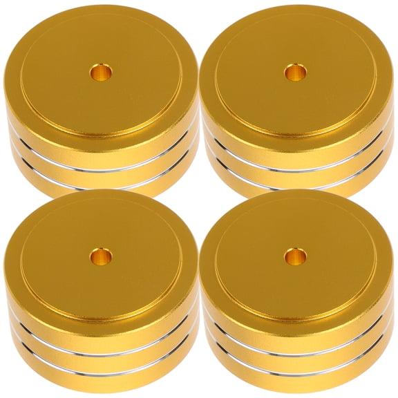 WORGEOUS Isolation Feet for Audio Equipment Golden Rubber 4 Sets