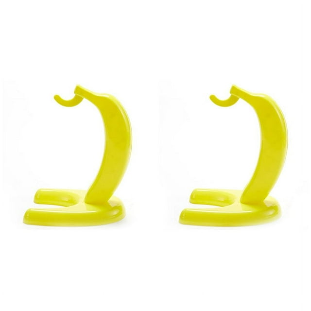 2 colgadores de plástico para plátanos, tipo suelo, para frutas, organizador de cocina, herramienta para frutas, accesorios de cocina
