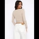 thumbnail image 4 of Suéter Corto de Punto con Botones y Larga Y2K para Mujer, Abierto Al Frente, Cárdigan de Punto, Cuello en V, Otoño Albaricoque L, 4 of 7