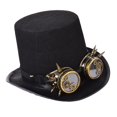 thumbnail image 4 of Steampunk, sombrero Punk Retro con gafas extraíbles, sombrero de Jazz, sombrero Steampunk para vacaciones, Cosplay, artículo novedoso, 4 of 7