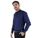 thumbnail image 3 of Camisa Azul Marino Slim Fit para Hombre Manga Larga Moda Casual, 3 of 4